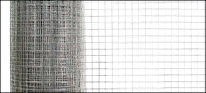 Rete Metallica in Rotolo da 25m Alta 1m Maglia Quadrata Rete in Acciaio per Recinzione - 4 Rotoli pro.tec