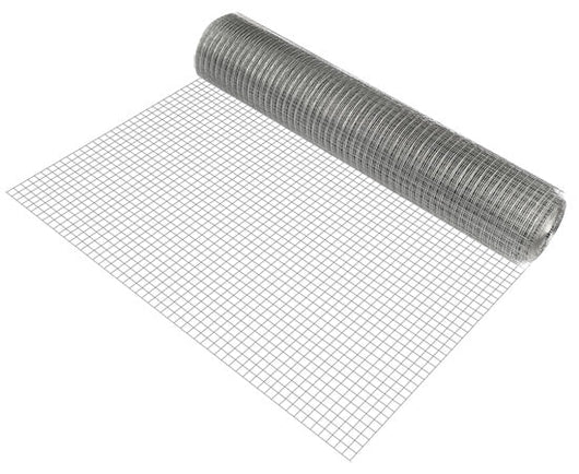 Rete in filo di acciaio zincato 100 cm x 25 m grigia 1 rotolo 03_0007157