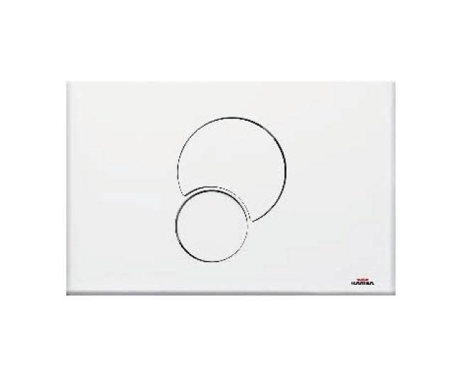 Placca di Comando Kariba Fidia Duo Colore Bianco per cassetta Monolith 9.0