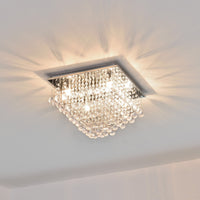 Lampada da Soffitto Veli Prisma a Forma di Prisma Plafoniera con Cristalli Artificiali lux.pro
