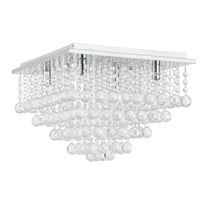 Lampada da Soffitto Veli Prisma a Forma di Prisma Plafoniera con Cristalli Artificiali lux.pro