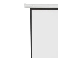 Telo Proiettore 84" Formato 4:3 con Telecomando, in Tessuto Plastico e Metallo, 171x130 cm, Bianco