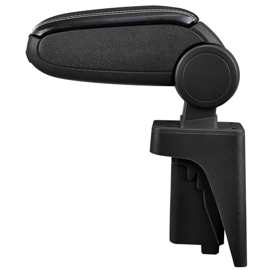 [pro.tec] Bracciolo centrale - Poggiabraccio con vano portaoggetti - imbottito - in similpelle - nero con cucitura