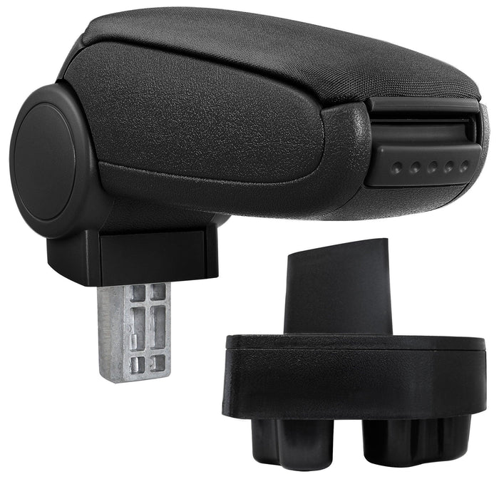 Bracciolo centrale per Opel Corsa C / Opel Combo C con scomparto imbottito in tessuto nero 03_0000573