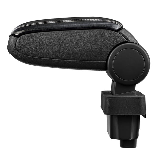 [pro.tec] Bracciolo centrale - Poggiabraccio con vano portaoggetti - imbottito - in similpelle - nero con cucitura