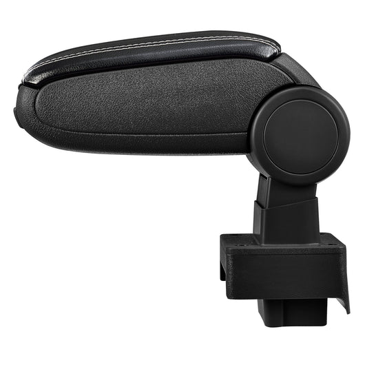 [pro.tec] Bracciolo centrale - Poggiabraccio con vano portaoggetti - imbottito - in similpelle - nero con cucitura