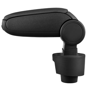 [pro.tec] Bracciolo centrale - Poggiabraccio con vano portaoggetti - imbottito - in tessuto - nero - Seat Ibiza 6J