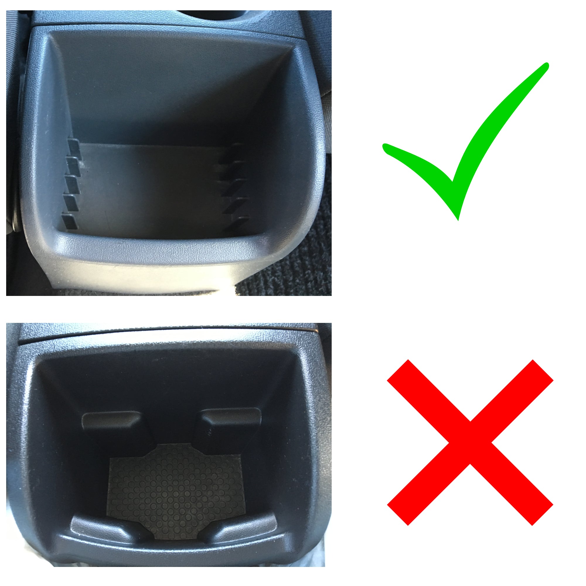 [pro.tec] Bracciolo centrale - Poggiabraccio con vano portaoggetti - imbottito - in similpelle - nero con cucitura rossa