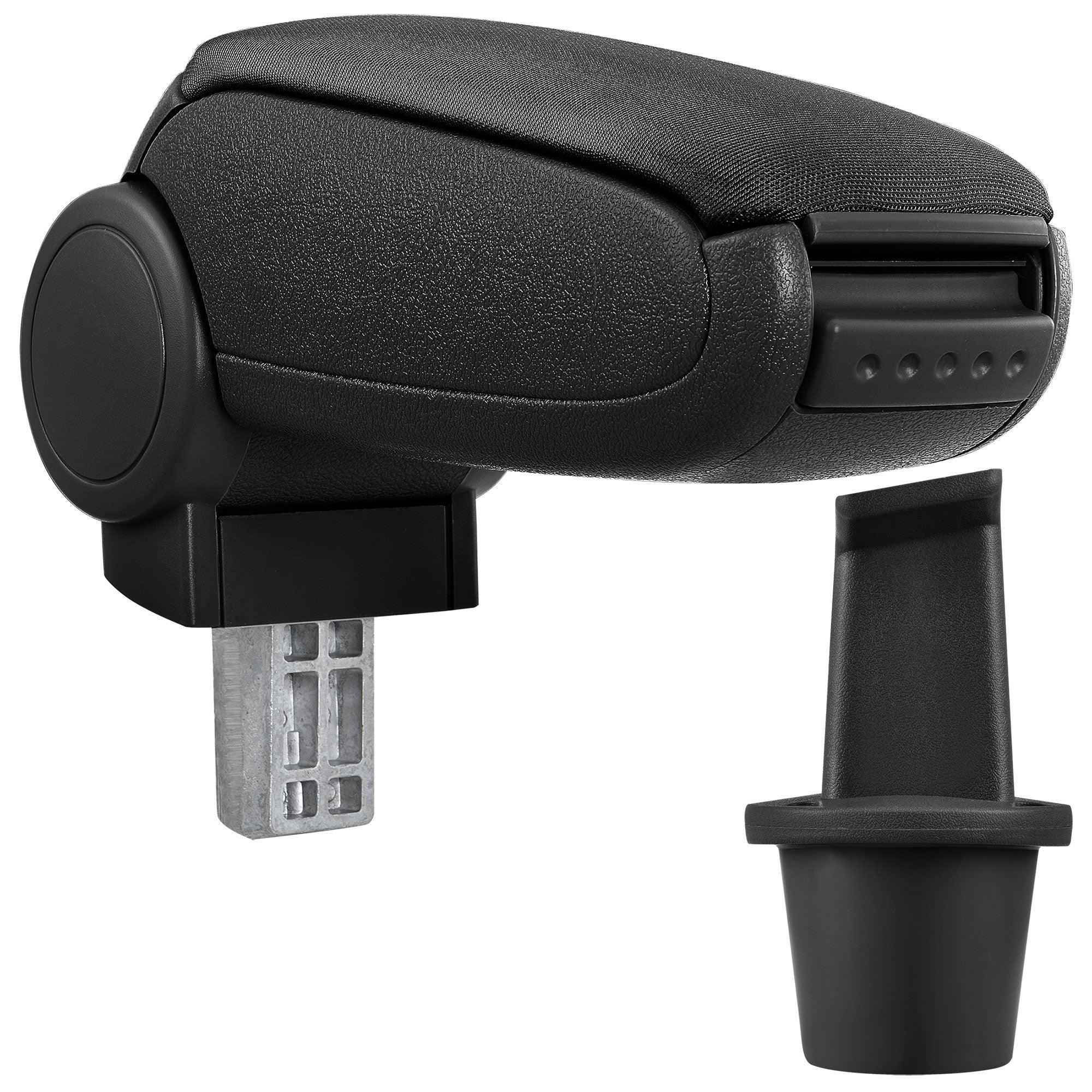 Bracciolo centrale per Dacia Duster con vano imbottito in tessuto nero 03_0000422