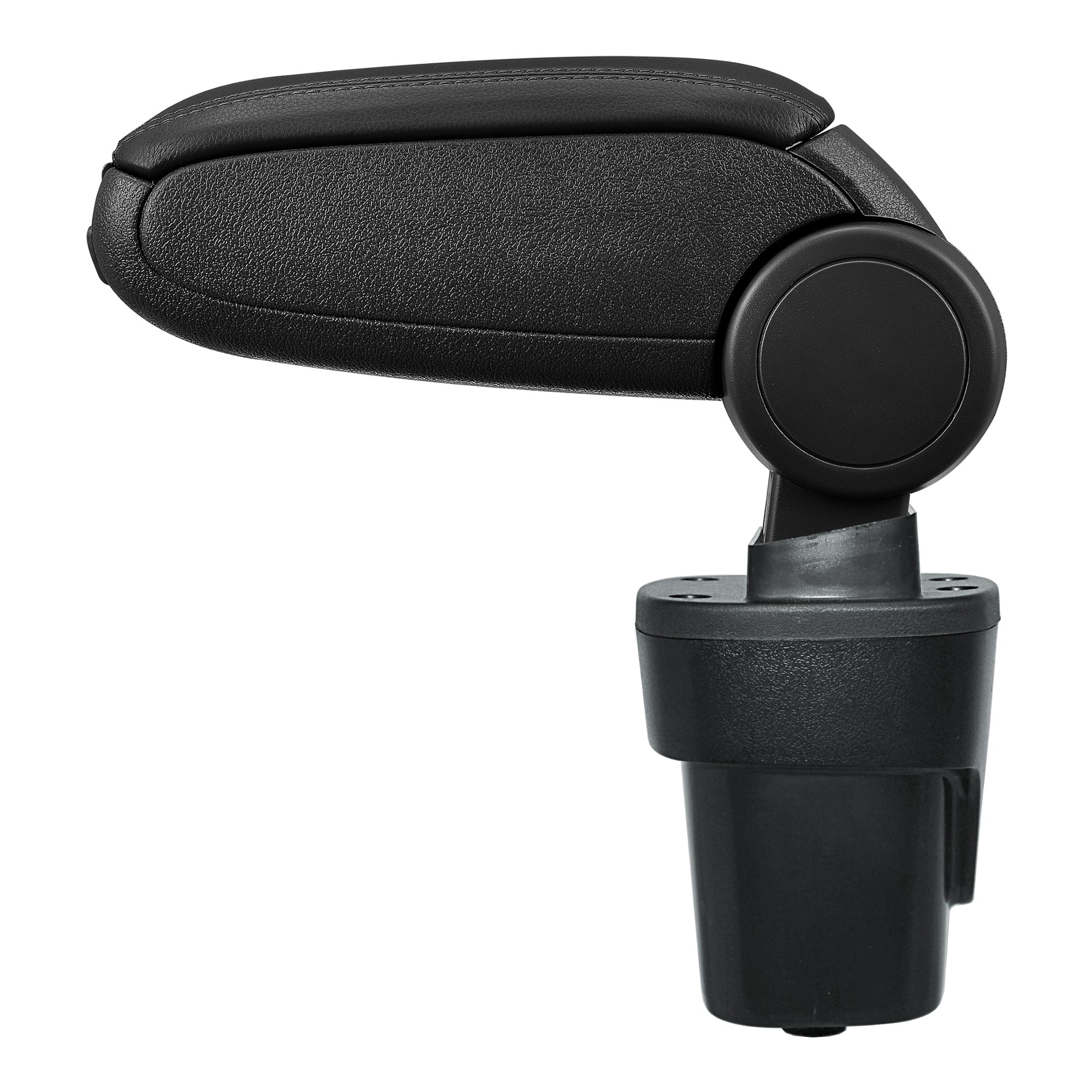 [pro.tec] Bracciolo centrale - Poggiabraccio con vano portaoggetti - imbottito - in similpelle - nero - Opel Karl