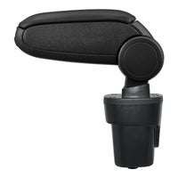 [pro.tec] Bracciolo centrale - Poggiabraccio con vano portaoggetti - imbottito - in similpelle - nero - Opel Karl