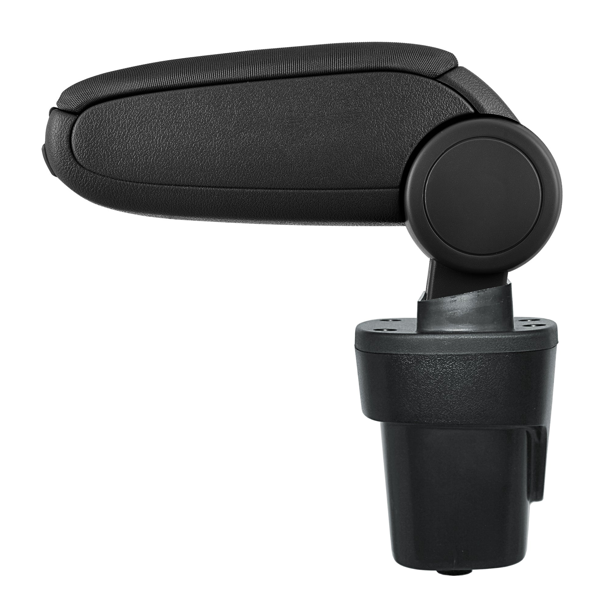 [pro.tec] Bracciolo centrale - Poggiabraccio con vano portaoggetti - imbottito - in tessuto - nero - Opel Karl