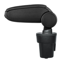 [pro.tec] Bracciolo centrale - Poggiabraccio con vano portaoggetti - imbottito - in tessuto - nero - Opel Karl