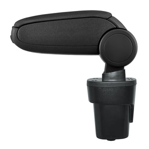 [pro.tec] Bracciolo centrale - Poggiabraccio con vano portaoggetti - imbottito - in tessuto - nero - Opel Karl