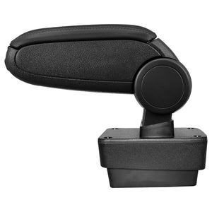 [pro.tec] Bracciolo centrale - Poggiabraccio con vano portaoggetti - imbottito - in similpelle - nero - Škoda Fabia III