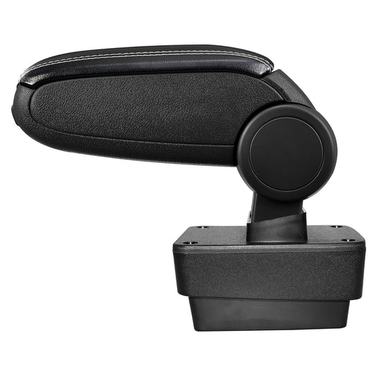 [pro.tec] Bracciolo centrale - Poggiabraccio con vano portaoggetti - imbottito - in similpelle - nero con cucitura