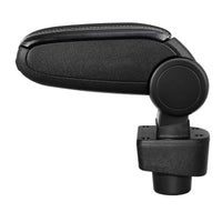 [pro.tec] Bracciolo centrale - Poggiabraccio con vano portaoggetti - imbottito - in similpelle - nero con cucitura