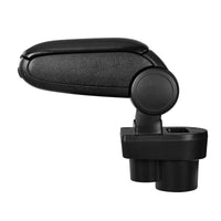 [pro.tec] Bracciolo centrale - Poggiabraccio con vano portaoggetti - imbottito - in similpelle - nero - Škoda Rapid