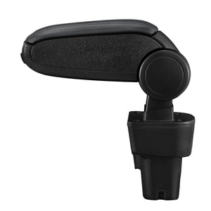 [pro.tec] Bracciolo centrale - Poggiabraccio con vano portaoggetti - imbottito - in similpelle - nero - Kia Picanto