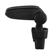 [pro.tec] Bracciolo centrale - Poggiabraccio con vano portaoggetti - imbottito - in tessuto - nero - Kia Picanto