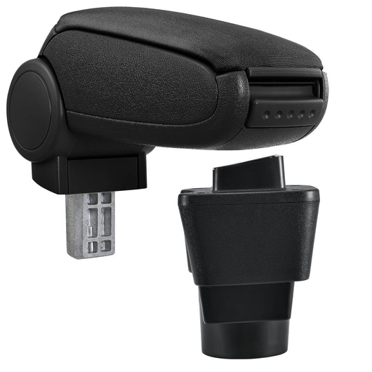 [pro.tec] Bracciolo - con mensola - imbottito - tessuto nero