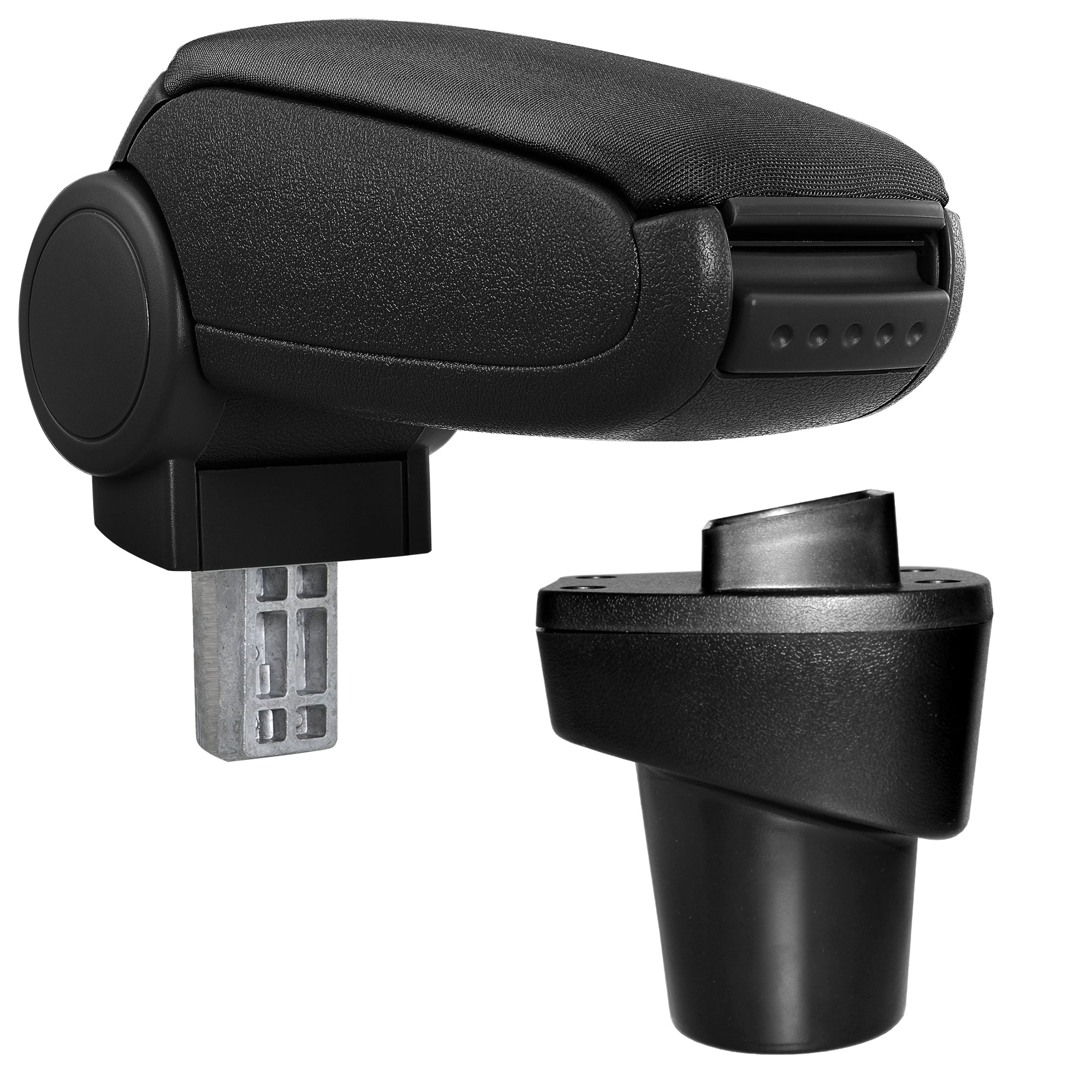 [pro.tec] Bracciolo centrale per Citroën C1 (da 2014-2018) e Peugeot 108 (da 2014-2018) - Rivestimento tessuto - con