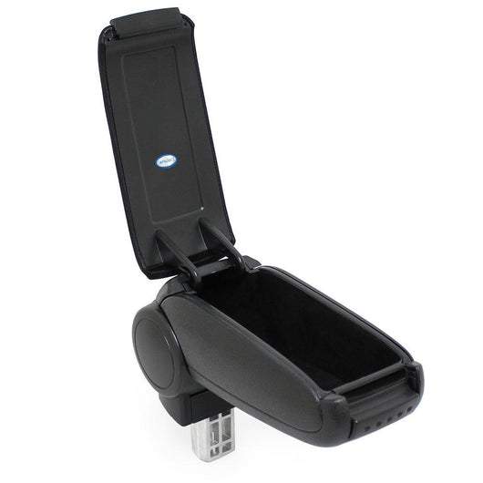 Bracciolo centrale per Peugeot 206 / 206 CC con scomparto imbottito in tessuto nero 03_0000604