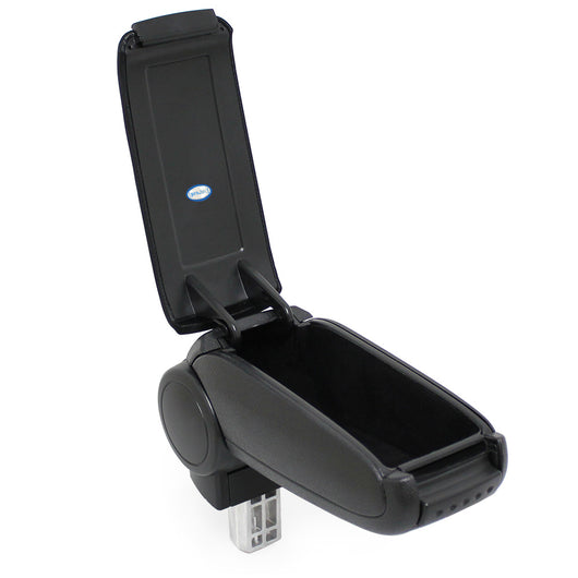 [pro.tec] Bracciolo centrale - Poggiabraccio con vano portaoggetti - imbottito - in tessuto - nero - Peugeot 206 / 206