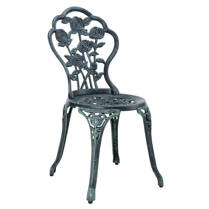 Set Mobili da Bistrot Wakefield con Motivi Floreali - Verde Antichizzato casa.pro