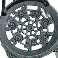 Set Mobili da Bistrot Wakefield con Motivi Floreali - Verde Antichizzato casa.pro