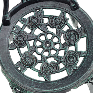 Set Mobili da Bistrot Wakefield con Motivi Floreali - Verde Antichizzato casa.pro