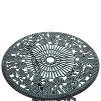 Set Mobili da Bistrot Wakefield con Motivi Floreali - Verde Antichizzato casa.pro