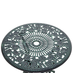 Set Mobili da Bistrot Wakefield con Motivi Floreali - Verde Antichizzato casa.pro