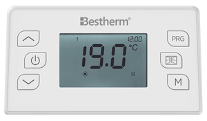 Radiatore elettrico fisso ad inerzia ceramica a secco 1000W NESSA orizzontale bianco