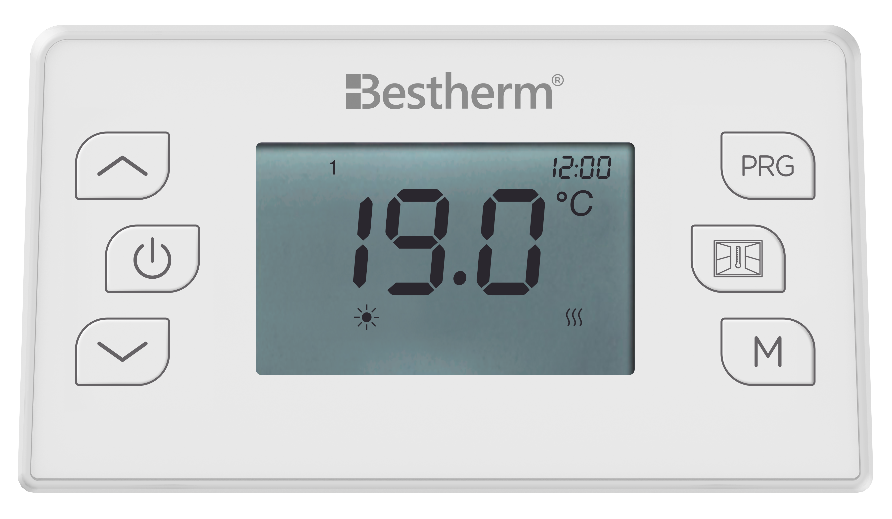 Radiatore elettrico fisso ad inerzia ceramica a secco 1000W NESSA orizzontale bianco