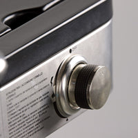 Barbecue a gas con 2 fuochi + 1 laterale Dallas nero