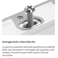 Bticino matixgo supporto per placche diverse modulazioni fissaggio con viti *** numero posti 4 moduli, confezione 1