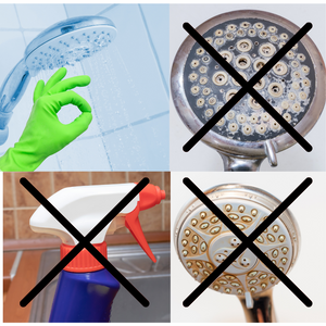 Saliscendi per doccia salvaforo h.72 cm modello drilux con soffione 5 regolazioni