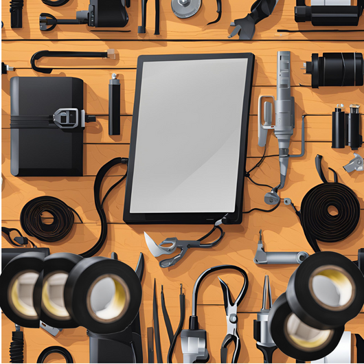 Kit nastro isolante in pvc autoestinguente multicolore per impianti sicuri *** colore nero, dimensioni 15 mm x 10 mt ...