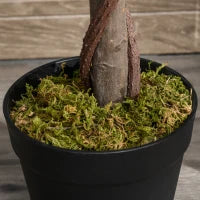 Set di 2 Alberi di Alloro in Vaso, Piante Finte in Plastica Altezza 120cm per Interni