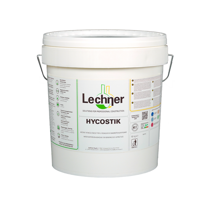HYCOSTIK 5KG Adesivo collante attacca e stacca ideale per pavimenti in pvc e cushion (consumo 100g/mq)