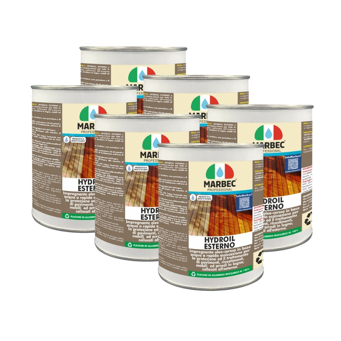 Impregnante per legno esterno HYDROIL ESTERNO   1KGx6Pz