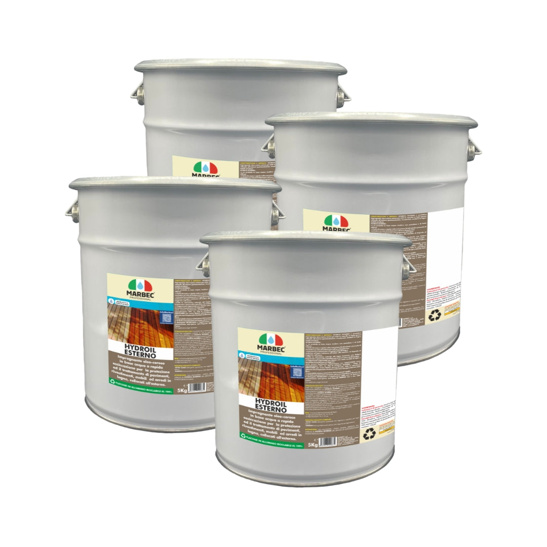 Impregnante per legno esterno HYDROIL ESTERNO   5KGx4Pz