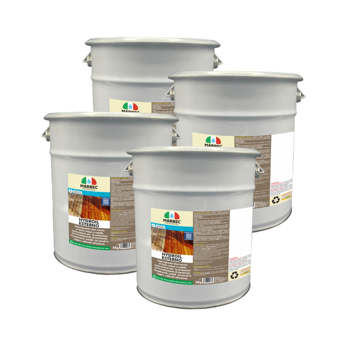 Impregnante per legno esterno HYDROIL ESTERNO   5KGx4Pz