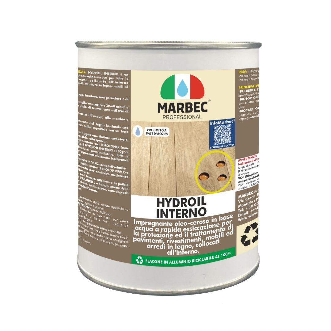 Impregnante per legno HYDROIL INTERNO   1KG