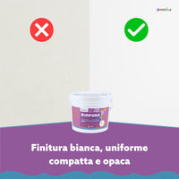 Idropittura traspirante antimuffa interni bagno cucina linea biopura cromika *** formato 2.5 lt, confezione 1