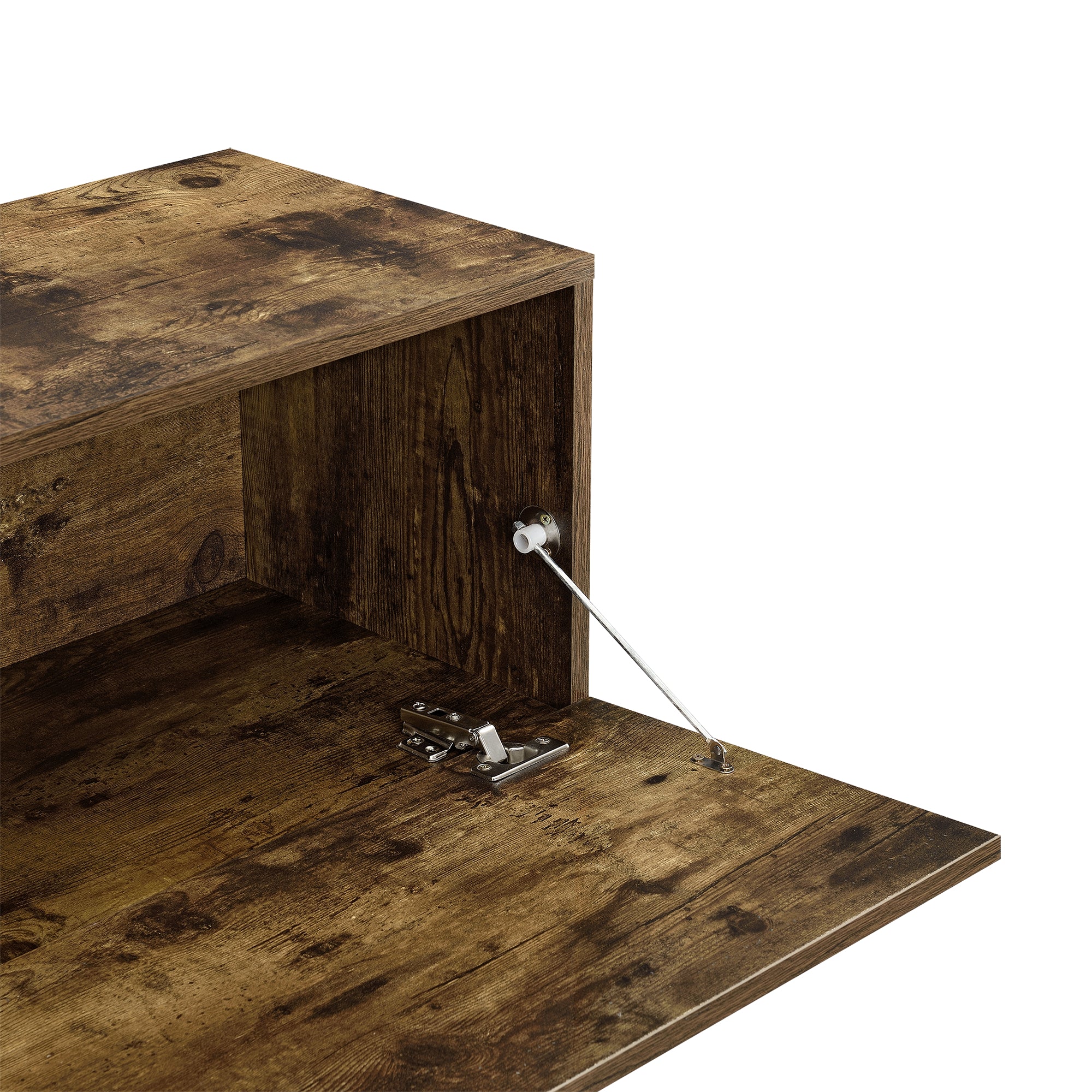 Mobile Porta TV / Consolle da Parete con 2 Ante 140 x 33 x 30 cm Armadio a Muro con Apertura a Ribalta per Camera /