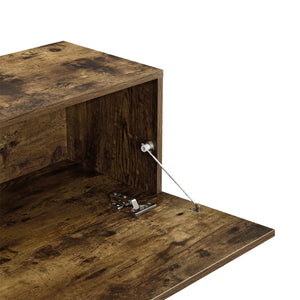 Mobile Porta TV / Consolle da Parete con 2 Ante 140 x 33 x 30 cm Armadio a Muro con Apertura a Ribalta per Camera /