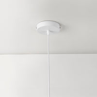 Set di 2 Lampade a Sospensione Toulon con Paralumi Emisferici in Metallo - Bianco/Oro lux.pro