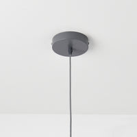 Lampada a Sospensione Lopar con Doppio Paralume in Tessuto Ø 30 cm - Grigio / Oro lux.pro